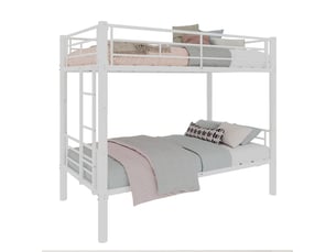 Lit superposé 90x190 cm MAISENTIEL coloris blanc