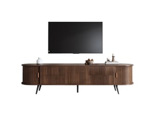 Meuble tv coloris bois foncé 180 cm <strong>HAUSS SPOLE</strong> <strong></strong>