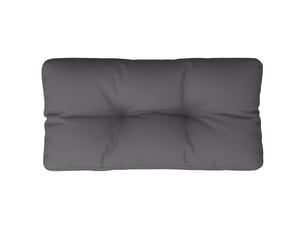 Coussin de palette, coussin de chaise, coussin de canapé anthracite 80x40x12 cm tissu cf55283
