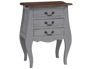 Table de chevet - cabinet de chevet - table de nuit bois d'acajou massif 48x35x64 cm