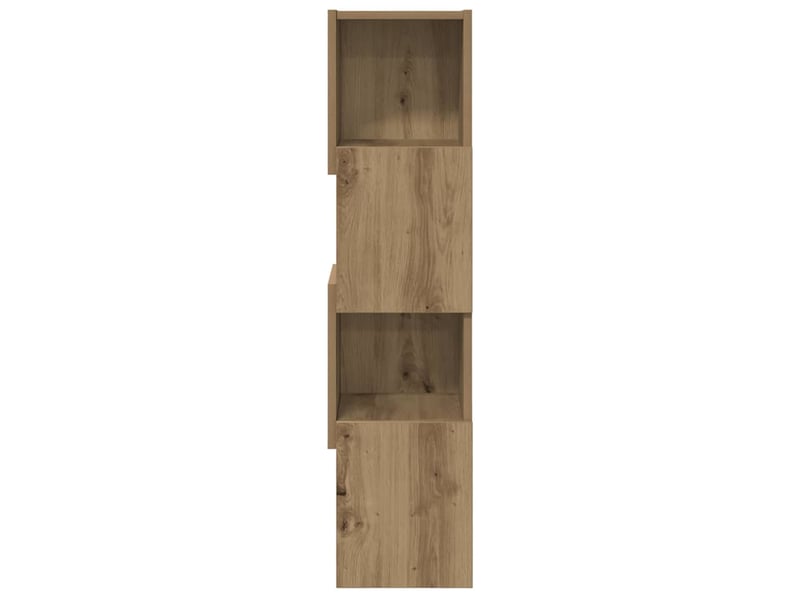  Meuble d'angle, meuble de rangement salon 25,5x25x102cm bois d'ingénierie chêne artisanal  - Conforama E