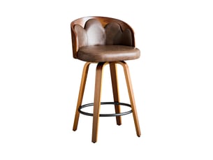 tabouret de bar  <strong>HAUSS SPOLE</strong>  - marron hauteur d'assise 67.5 cm vendu Par paire