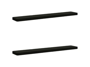 Lot de 2 coussins de banc, coussins d'assise vught 100 % polyester noir cf58493