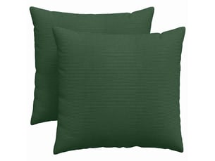 Lot de 2 coussins de canapé, coussins décoratifs vert foncé 45 x 45 cm cf59183