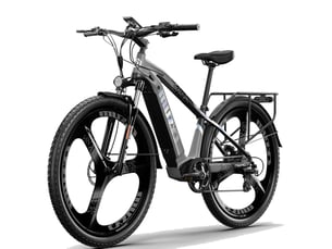 Vtt électrique cysum cm-520, 500 w, batterie 48 v 15 ah, gris