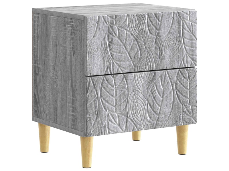  Table de chevet 2 pièces sonoma gris 43 x 34,5 x 48 cm  - Conforama A