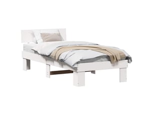 Lit simple 100x200 cm    coloris blanc