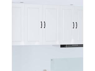 Meuble mural de cuisine, armoire de cuisine blanc brillant 80x31x80cm shl8610