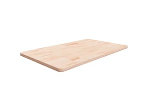 Comptoir de salle de bain, plan de travail 100x60x2,5 cm bois massif non traité cf65715