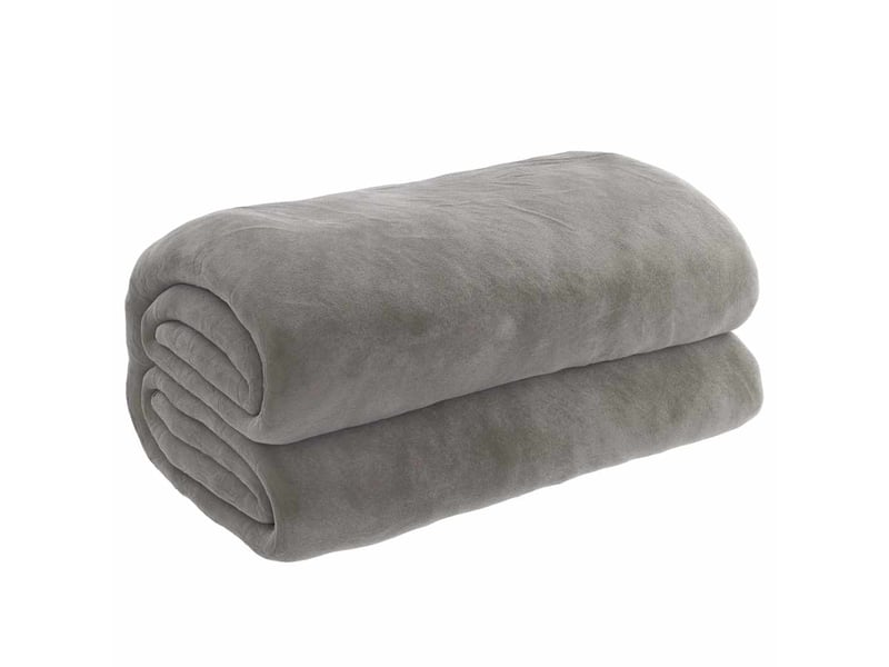  Couverture lestée adulte avec housse gris 140x200 cm 10 kg tissu  - Conforama A