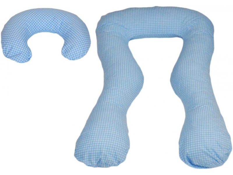  Ensemble coussins d'accouchement prepost natal pour les femmes bleu à carreaux 4205421 - Conforama A