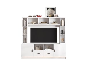 Meuble tv coloris blanc 180 cm MODENVIE  