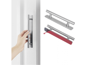 2 poignées adhésives pour meubles - en acier inoxydable sans perçage, pour armoires, réfrigérateurs, tiroirs et portes coulissantes