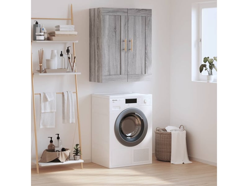  Armoire murale sonoma gris 69,5x34x90 cm bois d'ingénierie  - Conforama B