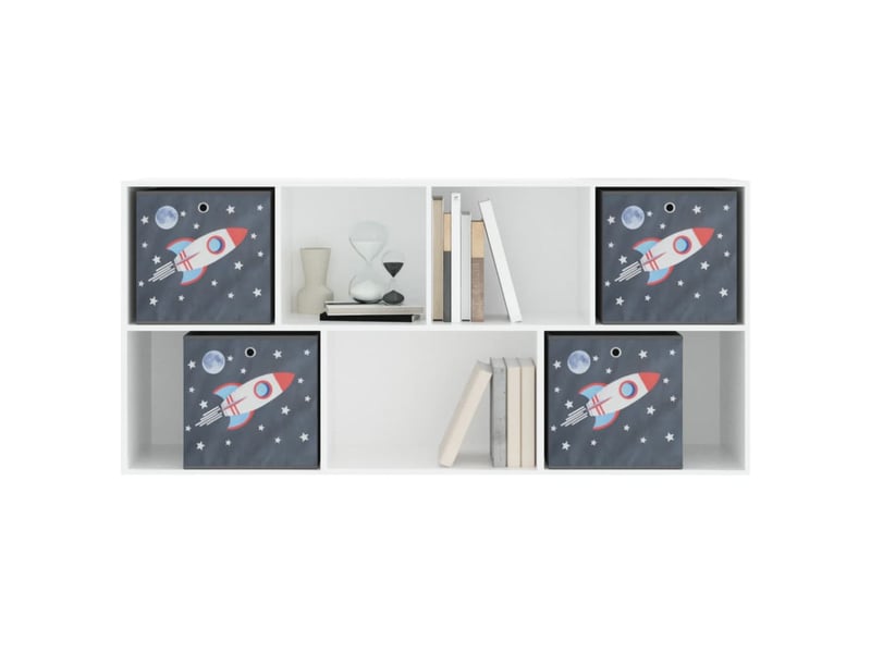 Boîtes de rangement pliables 4 pcs 32x32x32 cm tissu intissé shl27150  - Conforama E