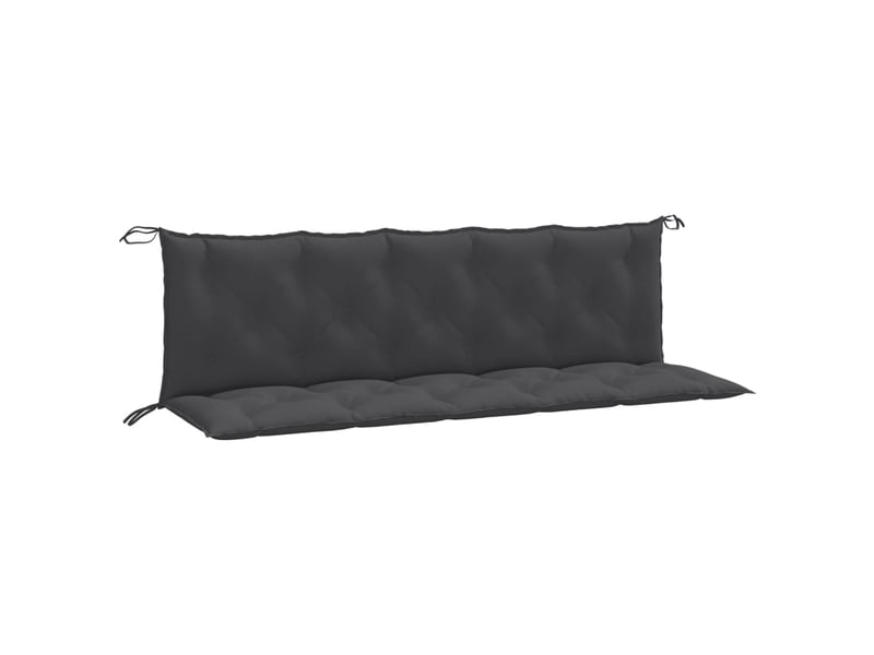  Lot de 2 coussins de banc de jardin, coussins d'assise anthracite mélangé tissu cf58619  - Conforama A
