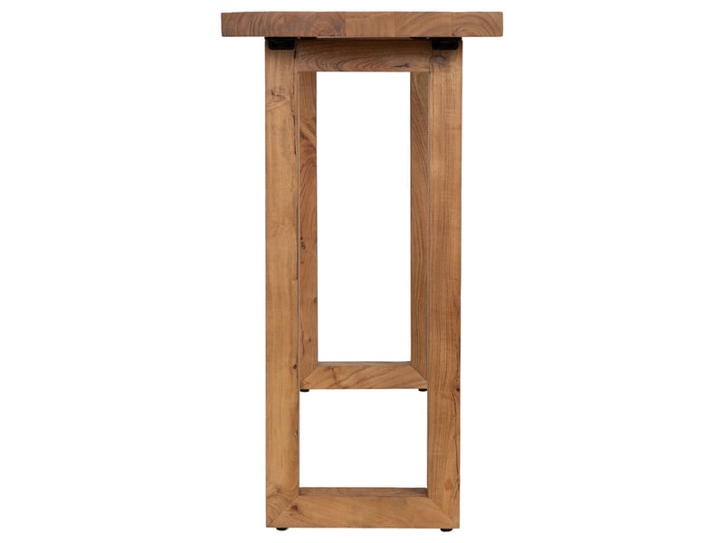  Console d'entrée en bois d'acacia marron 120x40x80h cm  - Conforama E