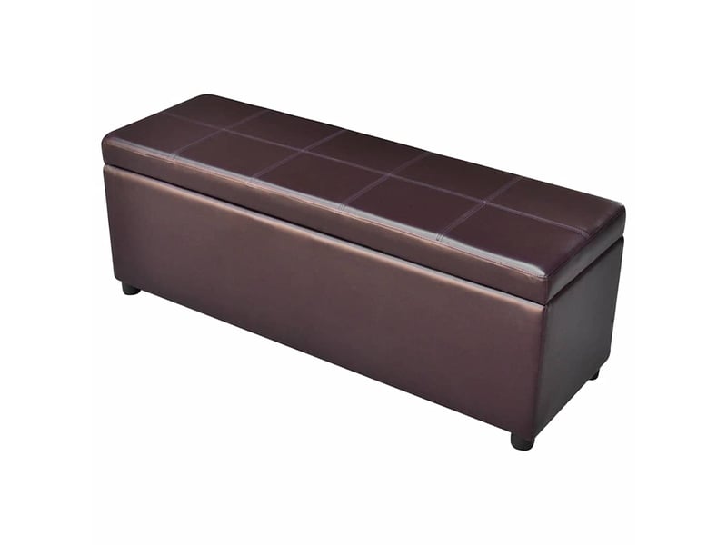 Banc d'entrée, banc interieur long de rangement bois marron  - Conforama B