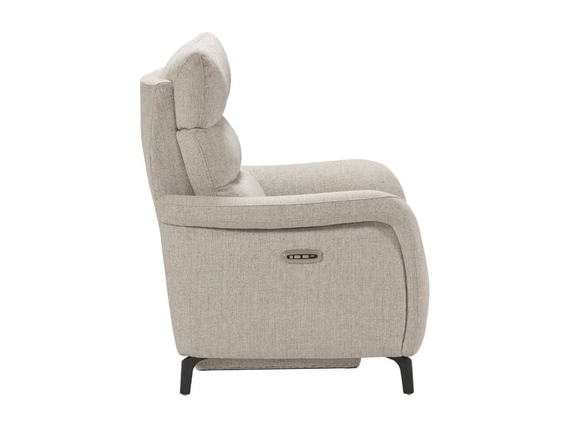  Fauteuil relax électrique tissu beige chiné - varenne VARENNE - Conforama E