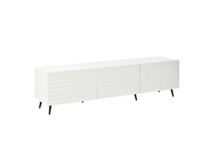 Meuble tv coloris blanc 180 cm <strong></strong> <strong>Fay Lum</strong>