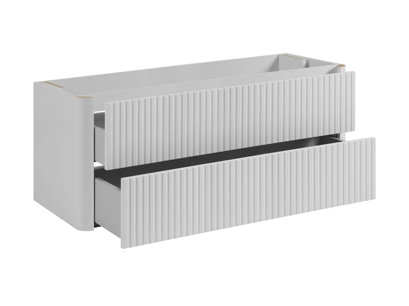  Meuble sous vasque suspendu linea 100 cm blanc avec plan de travail  - Conforama E