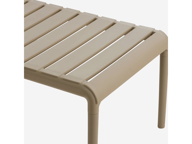  Table basse de salon et jardin en polypropylène arnad - gris tourterelle  - Conforama D