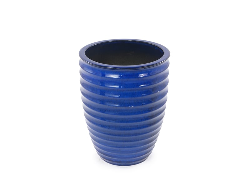  Grand pot de plantes en céramique artisanale (ø 42 cm × 54 cm) bleu roi  - Conforama A