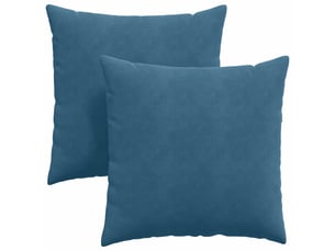 Lot de 2 coussins de canapé, coussins décoratifs bleu 60 x 60 cm cf59007