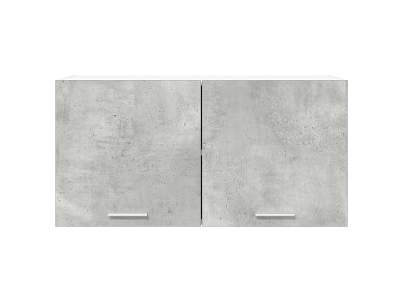 Armoire suspendue moderne avec grand espace de stockage 80 x 31 x 40 cm en bois d'ingénierie gris béton 02_0053228  - Conforama C
