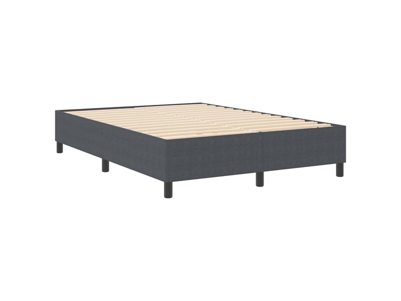 Lit double- lit adulte - cadre de lit plateforme gris foncé 140 x 190 cm - Conforama A