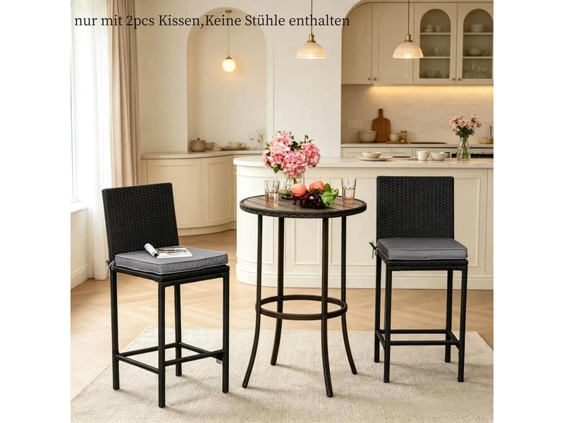 Lot de 2 coussins de chaise extérieur confortables et élégants, sans chaises incluses - Conforama D