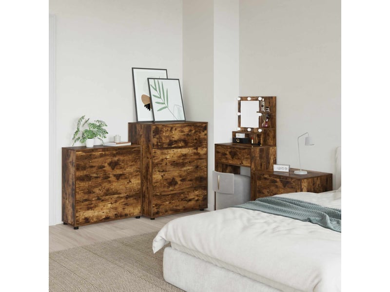  Armoire de rangement, commode de rangement 80 x 31 x 81 cm bois d'ingénierie shl8214  - Conforama D