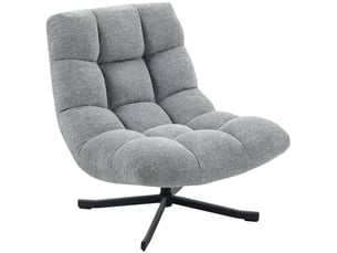 Fauteuil fixe pivotant  <strong>PANGIVO</strong> <strong></strong> Tissu gris