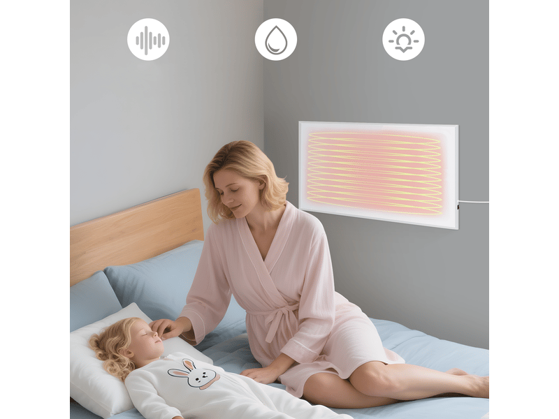 Zmh radiateur infrarouge à économie d'énergie radiateur mural infrarouge 170w radiateur électrique mural radiateur électrique  - Conforama E