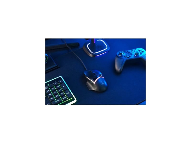  Souris gaming filaire 12800 dpi rgb 1000 hz 8 boutons kult palladium noire THE3760162055368 - Conforama B