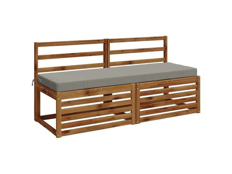  Lot de 2 coussins de banc, coussins d'assise soest 100 % polyester gris cf57279  - Conforama C