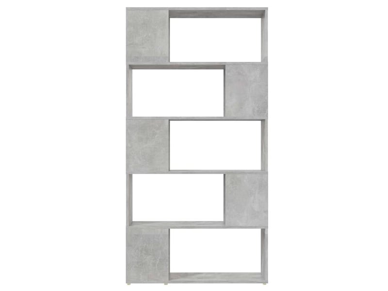  Bibliothèque de séparation gris béton 80x24x155 cm  - Conforama C