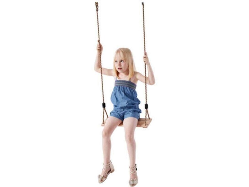  Balançoire pour enfant 40x16cm avec planche en bois de pin massif  - Conforama D