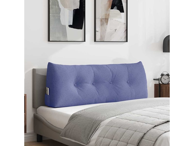  Coussin de dos, coussin de dossier bleu denim 120 x 24 x 50 cm tissu cf54540  - Conforama B