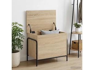 Boîte de rangement, coffre de rangement chêne sonoma 80x40x49,5 cm shl7521