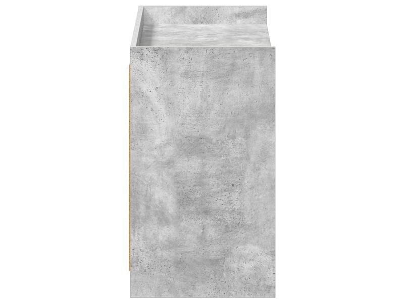  Meuble à chaussure, cabinet à chaussures avec stockage gris béton 85x39,5x70 cm  - Conforama E