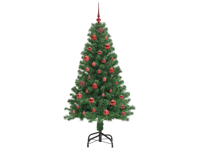  Sapin de noël - arbre de noël artificiel vert 150 cm pvc, acier et plastique  - Conforama D