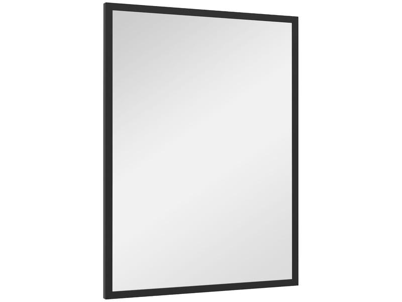 Miroir mural rectangulaire cadre en mdf noir 60 x 80 cm  - Conforama B