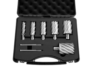 Vevor kit de fraises annulaires hss 8 pièces queue weldon profondeur 50,8 mm