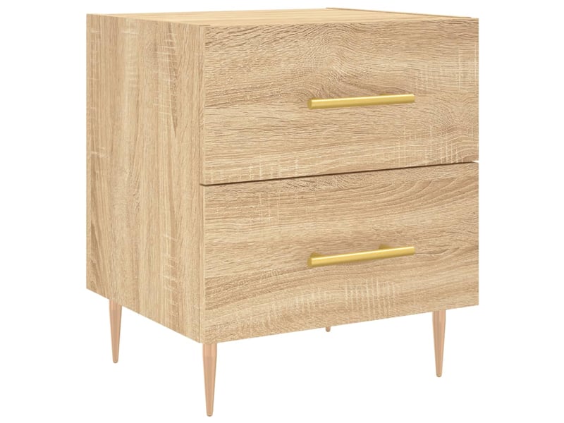  Table de chevet - cabinet de chevet - table de nuit chêne sonoma 40x35x47,5 cm bois d’ingénierie  - Conforama A