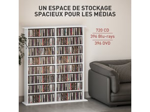 Etagère 106.5 cm coloris blanc  