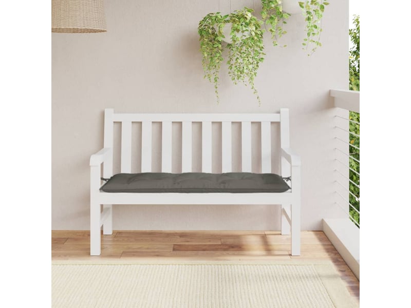  Coussin de banc de jardin, coussin d'assise gris foncé mélangé 120x50x7 cm tissu cf52738  - Conforama C