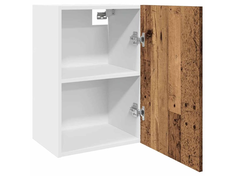  Meuble de rangement cuisine, armoire suspendue bois ancien 40x31x60cm bois d'ingénierie  - Conforama E
