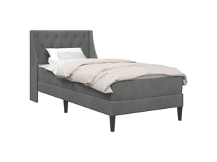 Lit simple 90x190 cm    coloris gris