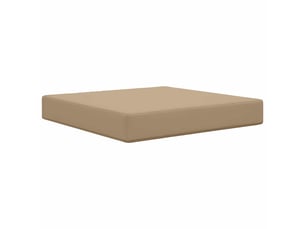 Coussin de canapé d'extérieur, coussin de chaise polyester taupe 60 x 60 cm cf54162